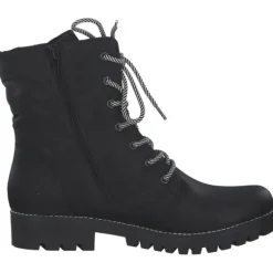 Rieker 78520, Schnürstiefel, Damen, schwarz/schwarz