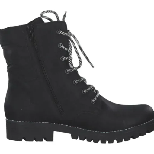 Rieker 78520, Schnürstiefel, Damen, schwarz/schwarz