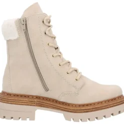 Rieker 75630, Schnürstiefel, Damen, Beige