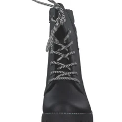 Rieker 78520, Schnürstiefel, Damen, schwarz/schwarz