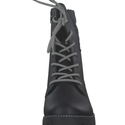 Rieker 78520, Schnürstiefel, Damen, schwarz/schwarz