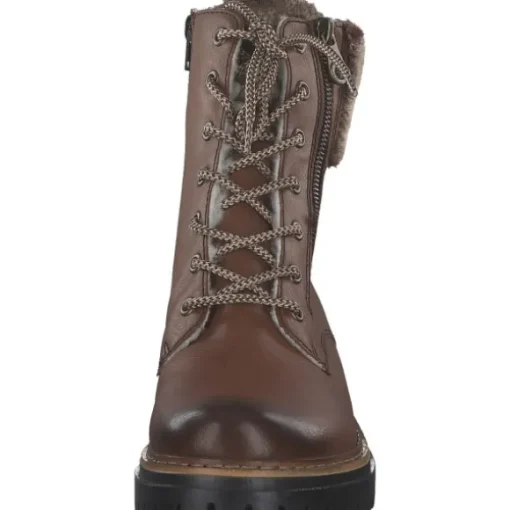 Rieker 72608, Schnürstiefel, Damen, muskat/havanna/setter