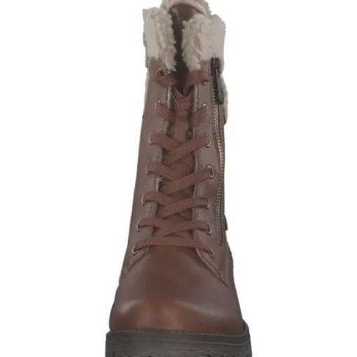 Rieker 78522, Schnürstiefel, Damen, zimt/lehm