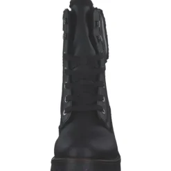 Rieker 73230, Schnürstiefel, Damen, schwarz/mogano/schwarz