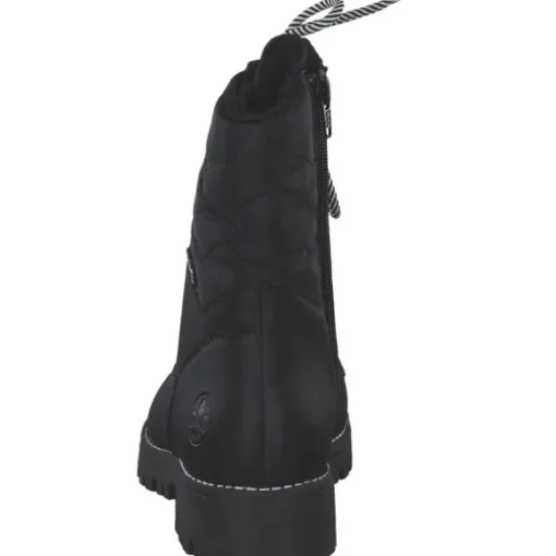 Rieker 78520, Schnürstiefel, Damen, schwarz/schwarz