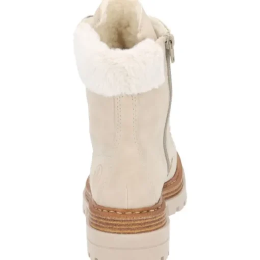 Rieker 75630, Schnürstiefel, Damen, Beige