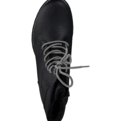 Rieker 78520, Schnürstiefel, Damen, schwarz/schwarz
