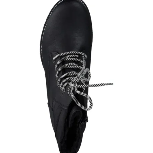 Rieker 78520, Schnürstiefel, Damen, schwarz/schwarz