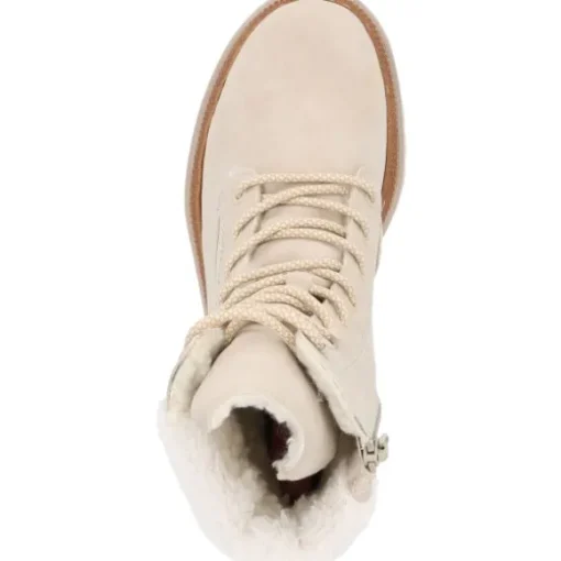 Rieker 75630, Schnürstiefel, Damen, Beige