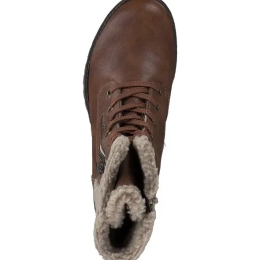 Rieker 78522, Schnürstiefel, Damen, zimt/lehm