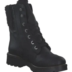 Rieker 73230, Schnürstiefel, Damen, schwarz/mogano/schwarz