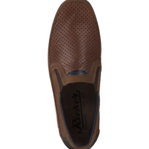 Rieker 09055, Sportliche Slipper, Herren, reh/muskat/lake/tabak