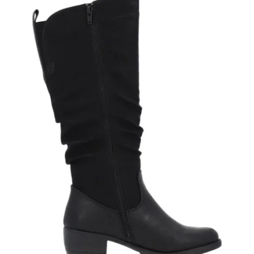 Rieker 93157, Stiefel, Damen, Schwarz (Braun/Schwarz)
