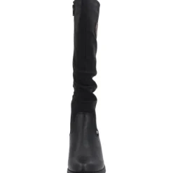 Rieker 93157, Stiefel, Damen, Schwarz (Braun/Schwarz)