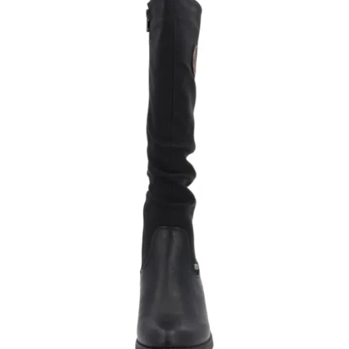 Rieker 93157, Stiefel, Damen, Schwarz (Braun/Schwarz)