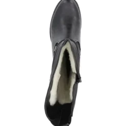 Rieker 93157, Stiefel, Damen, Schwarz (Braun/Schwarz)