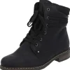 Rieker 71229, Stiefeletten, Damen, Schwarz (Schwa/Schw)