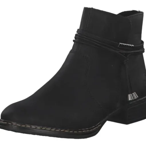 Rieker 73488, Stiefeletten, Damen, Schwarz