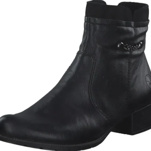 Rieker 78660, Stiefeletten, Damen, Schwarz