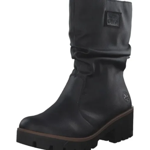 Rieker 79260, Winterstiefeletten, Damen, schwarz/schwarz