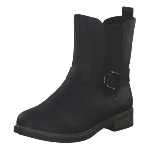 Rieker 72252-00, Winterstiefeletten, Damen, schwarz/schwarz