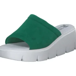 Rieker Evolution W1551, Plateau-Pantoletten, Damen, applegreen