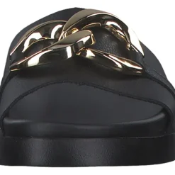 Rieker Evolution W1452, Plateau-Pantoletten, Damen, schwarz