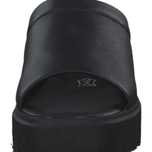 Rieker Evolution W1551, Plateau-Pantoletten, Damen, Schwarz
