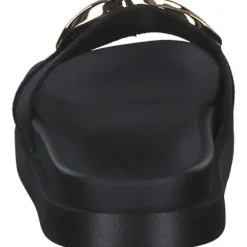 Rieker Evolution W1452, Plateau-Pantoletten, Damen, schwarz