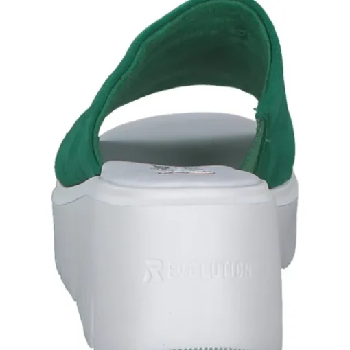 Rieker Evolution W1551, Plateau-Pantoletten, Damen, applegreen