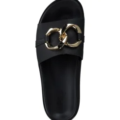 Rieker Evolution W1452, Plateau-Pantoletten, Damen, schwarz