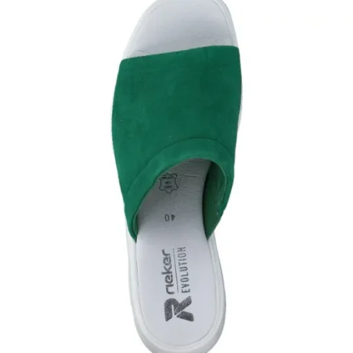 Rieker Evolution W1551, Plateau-Pantoletten, Damen, applegreen