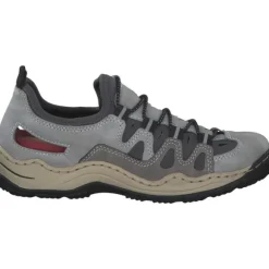Rieker L0539, Slipper, Damen, cement/grey/blei