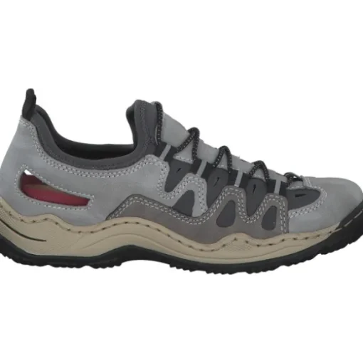 Rieker L0539, Slipper, Damen, cement/grey/blei