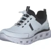 Rieker M6062, Schnürschuhe, Damen, weiss/bianco/schwarz/schwarz