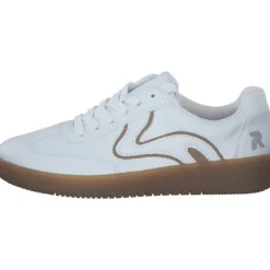 Rieker M5512, Schnürschuhe, Damen, weiss/camel