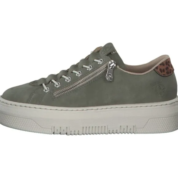 Rieker M1952, Schnürschuhe, Damen, schilf/leo-nuss