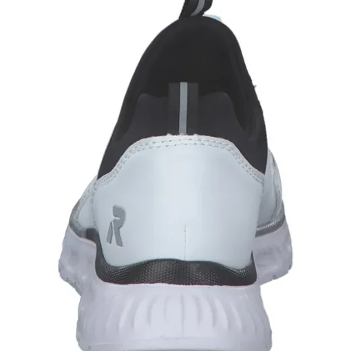 Rieker M6062, Schnürschuhe, Damen, weiss/bianco/schwarz/schwarz