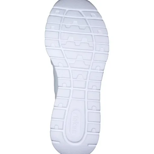 Rieker M6062, Schnürschuhe, Damen, weiss/bianco/schwarz/schwarz