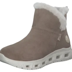 Rieker M6050, Winterstiefeletten, Damen, Weiß (Pfeffer)