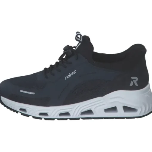 Rieker N5257, Schnürschuhe, Damen, pazifik/pazifik/pazifik/schwar