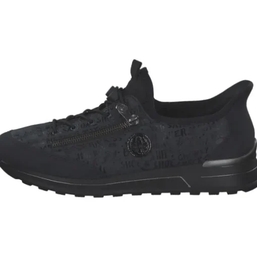 Rieker N1455, Schnürschuhe, Damen, pazifik/ozean/black/schwarz