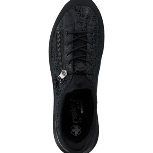 Rieker N1455, Schnürschuhe, Damen, pazifik/ozean/black/schwarz