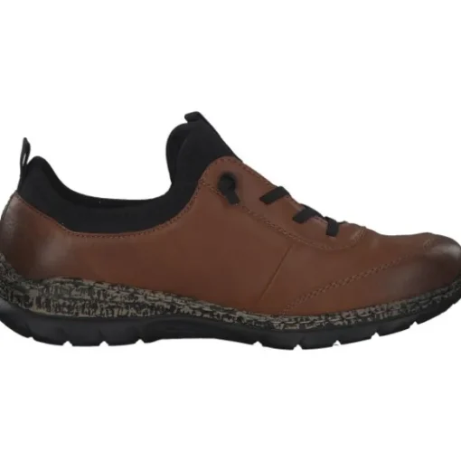 Rieker N4281, Schnürschuhe, Herren, cayenne/schwarz