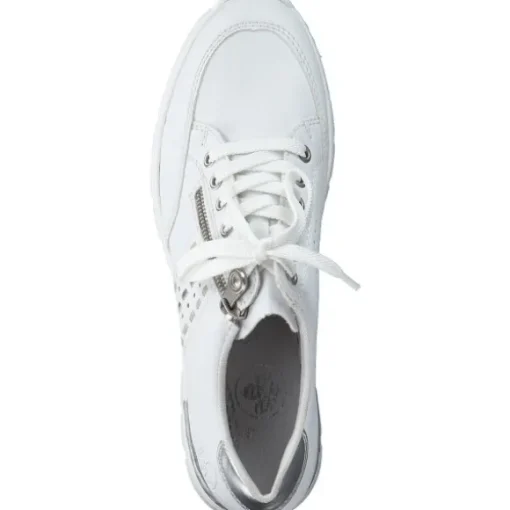 Rieker N8321, Sneakers Low, Damen, Weiß