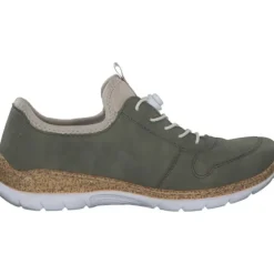 Rieker N42G0, Schnürschuhe, Damen, schilf/perlcreme