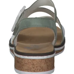 Rieker V3660, Keilsandaletten, Damen, Weiß