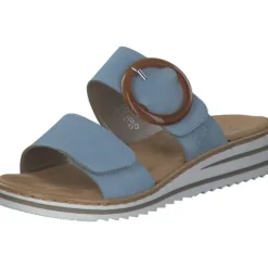 Rieker V0692, Pantoletten & Badeschuhe, Damen, Blau