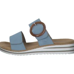 Rieker V0692, Pantoletten & Badeschuhe, Damen, Blau