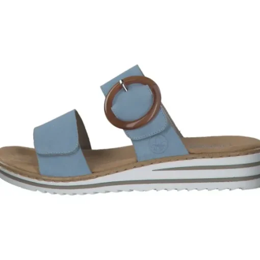 Rieker V0692, Pantoletten & Badeschuhe, Damen, Blau